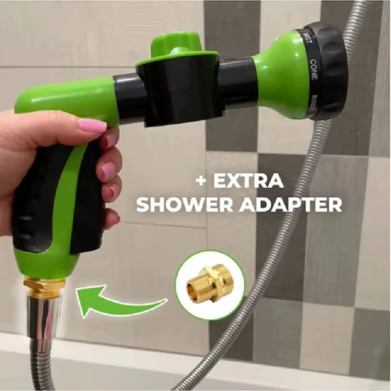 Adjustable 3-Mode Pet Shower Nozzle and Hose for Efficient Dog Bathing and Cleaning