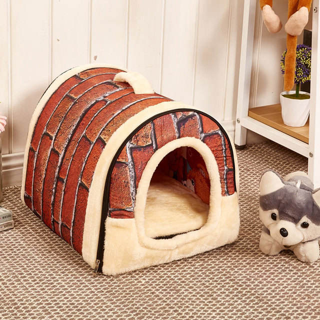 Detachable Dog Kennel & Pet Bed | Cozy Cat Kennel Pad for Autumn & Winter