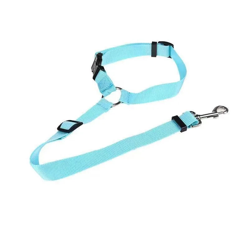 Two-in-one seat belt for pets