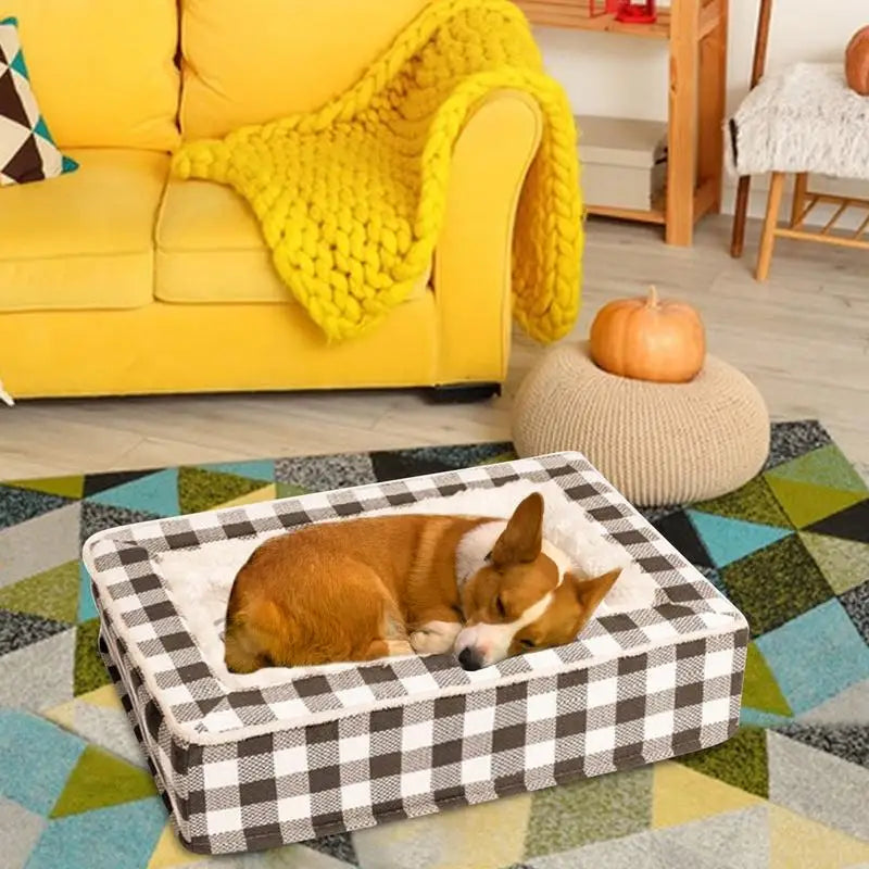 Comfortable Washable Dog Bed – Soft Couch Style Pet Furniture with Removable Cover for Small, Medium, and Large Dogs