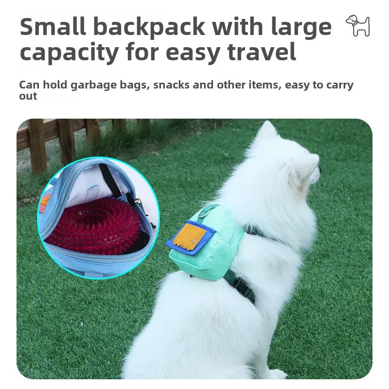 Fashion Pet Backpack β Color Contrast Travel Carrier for Small Dogs & Cats