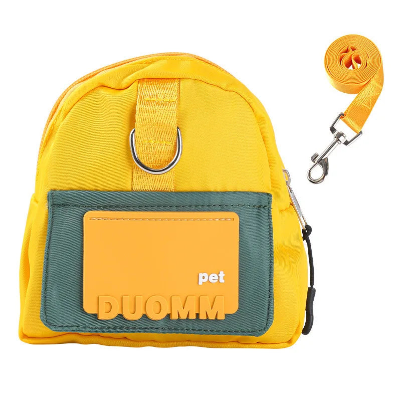 Fashion Pet Backpack β Color Contrast Travel Carrier for Small Dogs & Cats