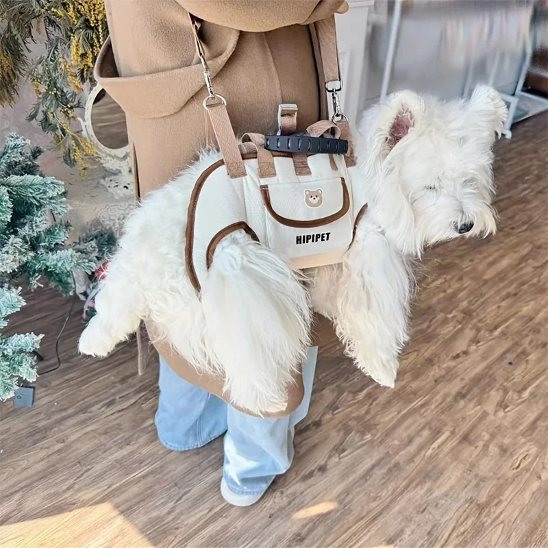 Adjustable Shoulder Pet Carrying Bag – Safe & Comfy for Daily Walks & Hiking
