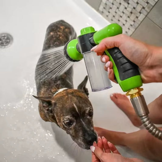 Adjustable 3-Mode Pet Shower Nozzle and Hose for Efficient Dog Bathing and Cleaning