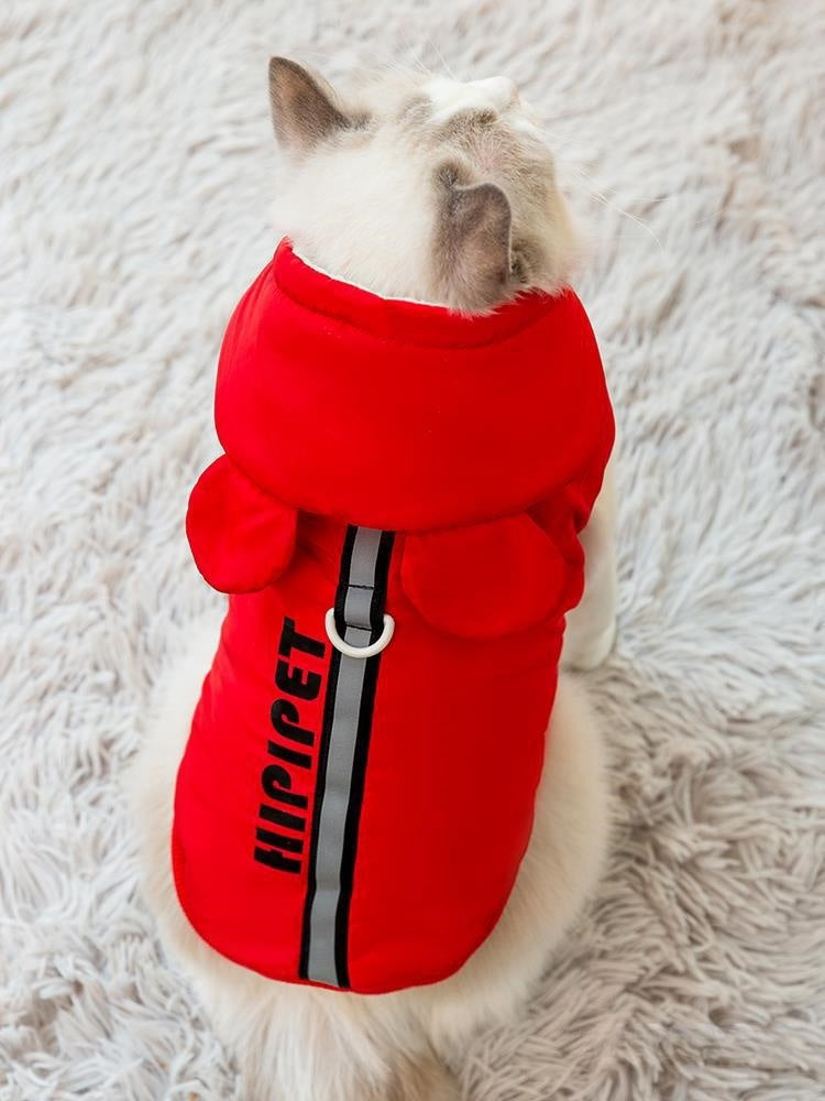 Cozy Winter Cat Vest – Soft Anti-Lint Sweater for  Short-Haired Cats