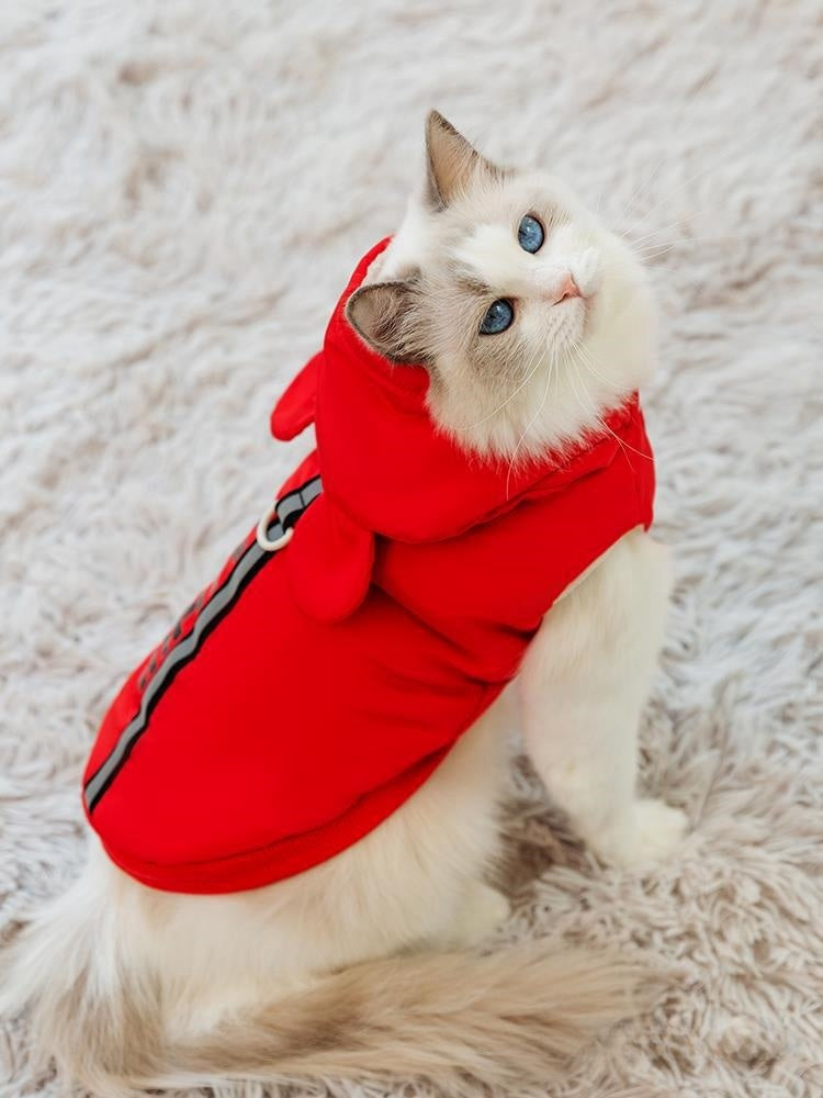 Cozy Winter Cat Vest – Soft Anti-Lint Sweater for  Short-Haired Cats