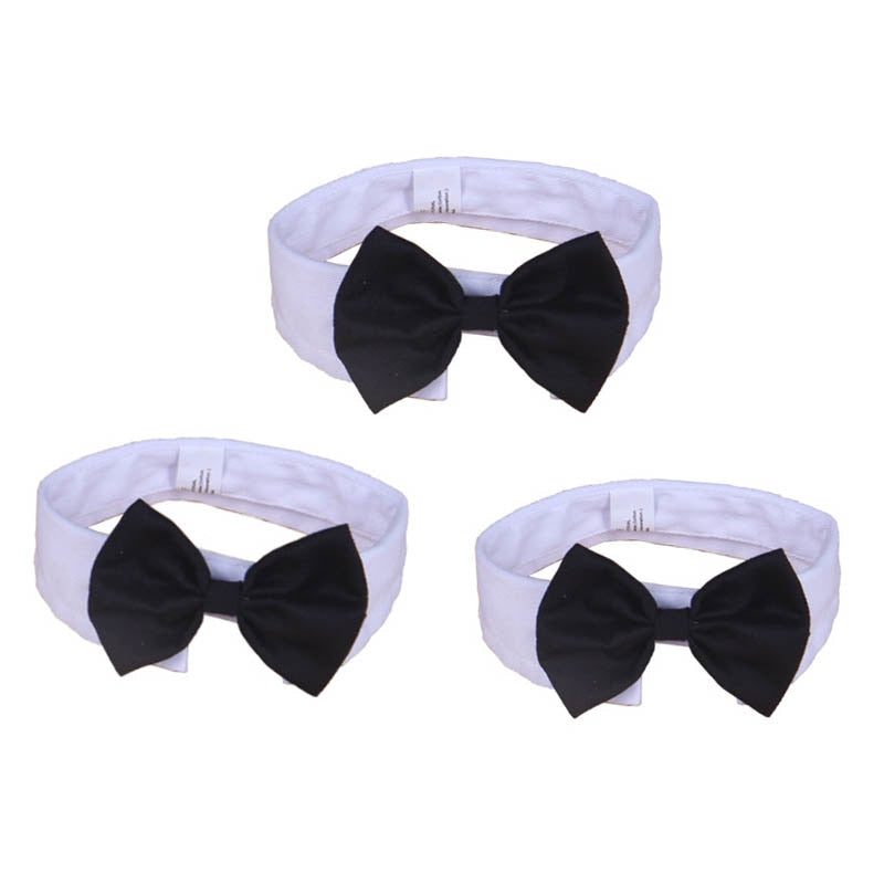 Butterfly Bow Tie Collar for Cats & Dogs – Adjustable Pet Necktie Accessory (1 PC, 2 Sizes)